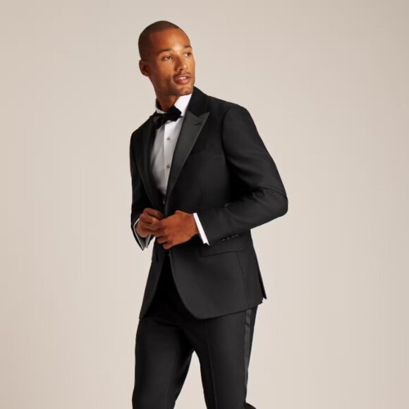 Bonobos Empire Stretch Italian Wool Slim Fit Tuxedo Jacket 100% Wool Marzotto - Picture 1 of 12